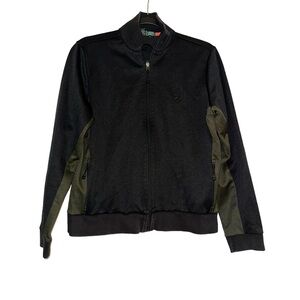 Ralph Lauren Active Vintage Colorblock Zip Up Sweater LARGE